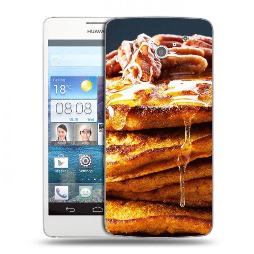 Дизайнерский пластиковый чехол для Huawei Ascend D2 Блины