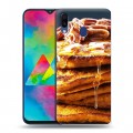 Дизайнерский пластиковый чехол для Samsung Galaxy M20 Блины