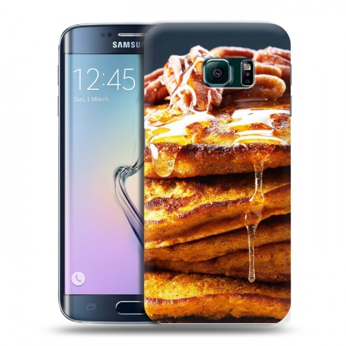 Дизайнерский силиконовый чехол для Samsung Galaxy S6 Edge Блины