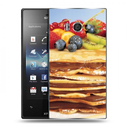 Дизайнерский пластиковый чехол для Sony Xperia acro S Блины