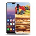 Дизайнерский силиконовый с усиленными углами чехол для Huawei P20 Pro Блины