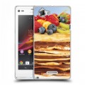 Дизайнерский пластиковый чехол для Sony Xperia L Блины