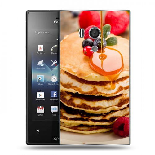 Дизайнерский пластиковый чехол для Sony Xperia acro S Блины