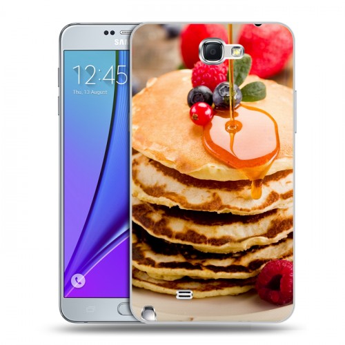 Дизайнерский пластиковый чехол для Samsung Galaxy Note 2 Блины