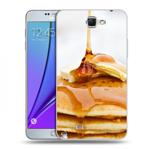 Дизайнерский пластиковый чехол для Samsung Galaxy Note 2 Блины