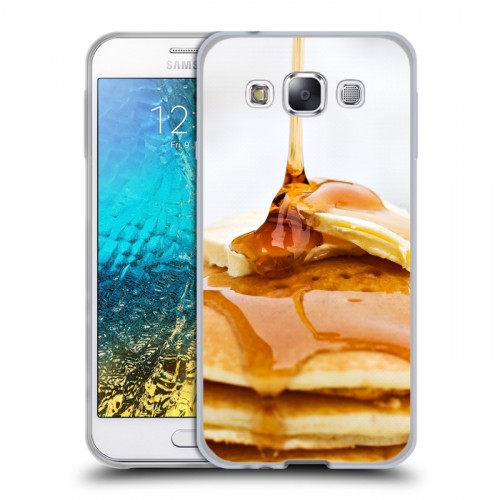 Дизайнерский пластиковый чехол для Samsung Galaxy E5 Блины