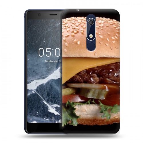 Дизайнерский пластиковый чехол для Nokia 5.1 Бургеры