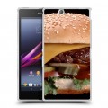 Дизайнерский пластиковый чехол для Sony Xperia Z Ultra  Бургеры