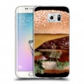 Дизайнерский силиконовый чехол для Samsung Galaxy S6 Edge Бургеры