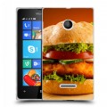 Дизайнерский пластиковый чехол для Microsoft Lumia 435 Бургеры