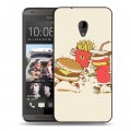 Дизайнерский пластиковый чехол для HTC Desire 700 Бургеры