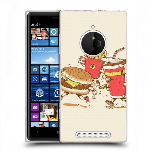 Дизайнерский пластиковый чехол для Nokia Lumia 830 Бургеры