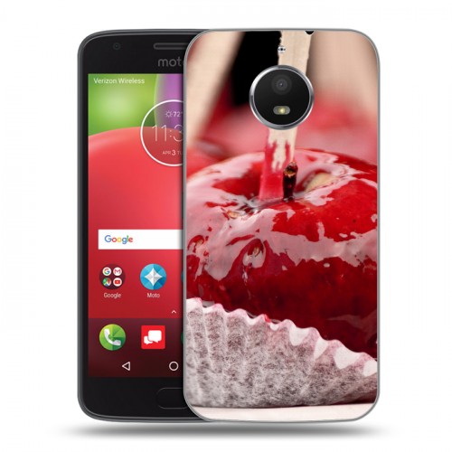 Дизайнерский силиконовый чехол для Motorola Moto E4 Plus Вишня