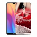 Дизайнерский силиконовый с усиленными углами чехол для Xiaomi RedMi 8A Вишня