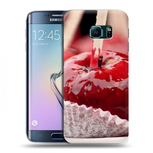 Дизайнерский пластиковый чехол для Samsung Galaxy S6 Edge Вишня