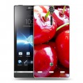 Дизайнерский пластиковый чехол для Sony Xperia S Вишня