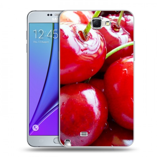 Дизайнерский пластиковый чехол для Samsung Galaxy Note 2 Вишня