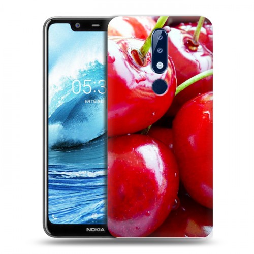 Дизайнерский силиконовый чехол для Nokia 5.1 Plus Вишня