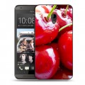 Дизайнерский пластиковый чехол для HTC Desire 700 Вишня