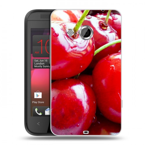 Дизайнерский пластиковый чехол для HTC Desire 200 Вишня