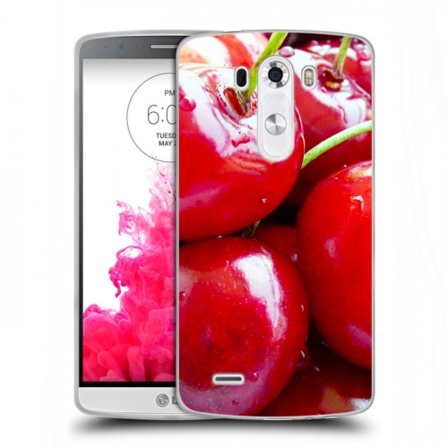 Дизайнерский пластиковый чехол для LG G3 (Dual-LTE) Вишня