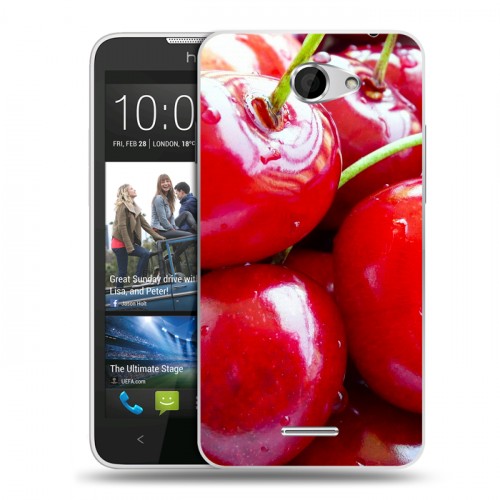 Дизайнерский пластиковый чехол для HTC Desire 516 Вишня