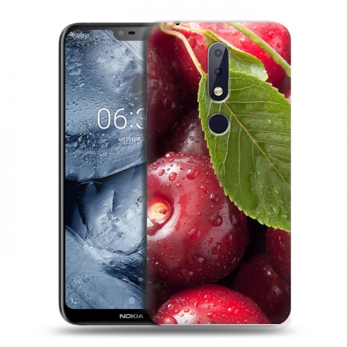 Дизайнерский силиконовый чехол для Nokia 6.1 Plus Вишня