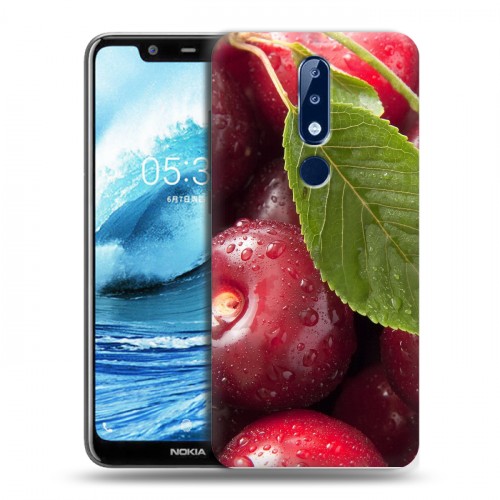 Дизайнерский силиконовый чехол для Nokia 5.1 Plus Вишня