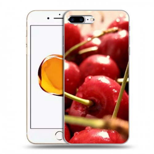 Дизайнерский силиконовый чехол для Iphone 7 Plus / 8 Plus Вишня