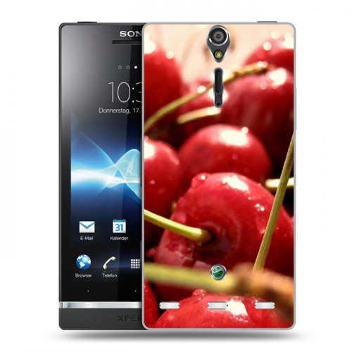 Дизайнерский пластиковый чехол для Sony Xperia S Вишня