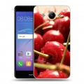 Дизайнерский пластиковый чехол для Huawei Y3 (2017) Вишня