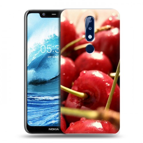 Дизайнерский пластиковый чехол для Nokia 5.1 Plus Вишня