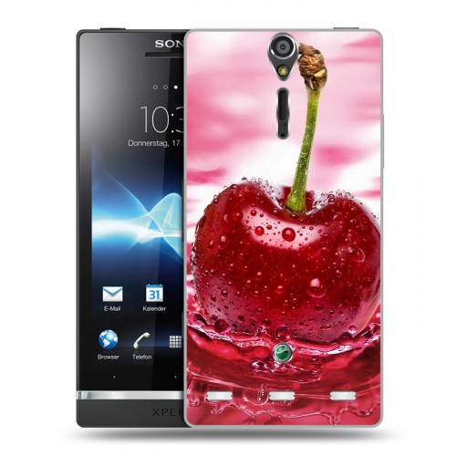 Дизайнерский пластиковый чехол для Sony Xperia S Вишня