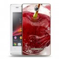 Дизайнерский пластиковый чехол для Sony Xperia E Вишня