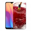 Дизайнерский силиконовый с усиленными углами чехол для Xiaomi RedMi 8A Вишня