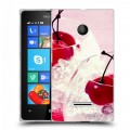 Дизайнерский пластиковый чехол для Microsoft Lumia 435 Вишня