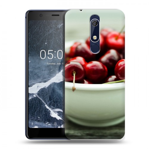 Дизайнерский пластиковый чехол для Nokia 5.1 Вишня