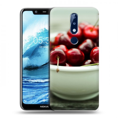 Дизайнерский пластиковый чехол для Nokia 5.1 Plus Вишня