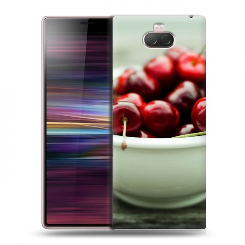 Дизайнерский силиконовый чехол для Sony Xperia 10 Вишня