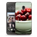 Дизайнерский пластиковый чехол для HTC Desire 700 Вишня