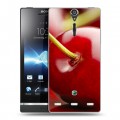 Дизайнерский пластиковый чехол для Sony Xperia S Вишня