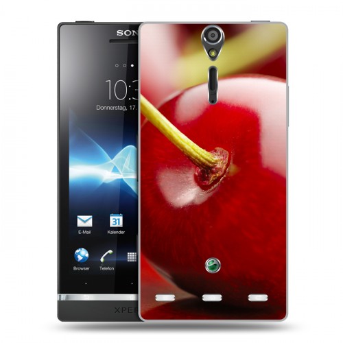 Дизайнерский пластиковый чехол для Sony Xperia S Вишня