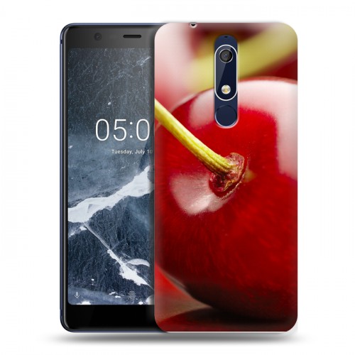 Дизайнерский пластиковый чехол для Nokia 5.1 Вишня