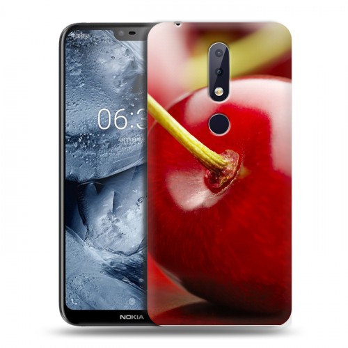 Дизайнерский силиконовый чехол для Nokia 6.1 Plus Вишня