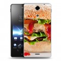 Дизайнерский пластиковый чехол для Sony Xperia TX Бургеры