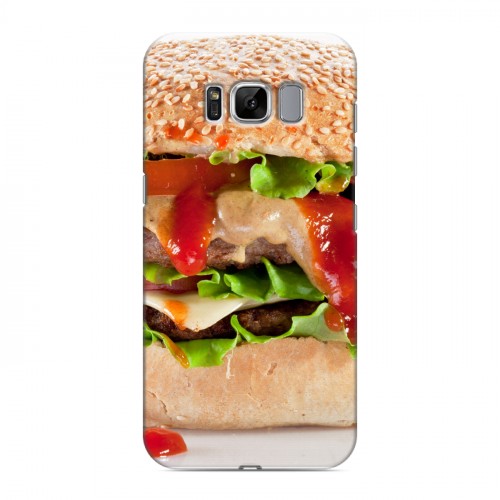 Дизайнерский силиконовый чехол для Samsung Galaxy S8 Бургеры