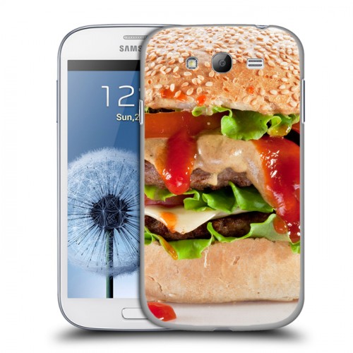 Дизайнерский пластиковый чехол для Samsung Galaxy Grand Бургеры