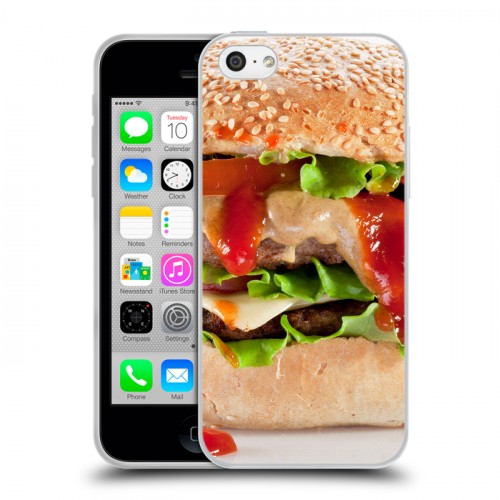 Дизайнерский пластиковый чехол для Iphone 5c Бургеры