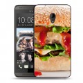 Дизайнерский пластиковый чехол для HTC Desire 700 Бургеры