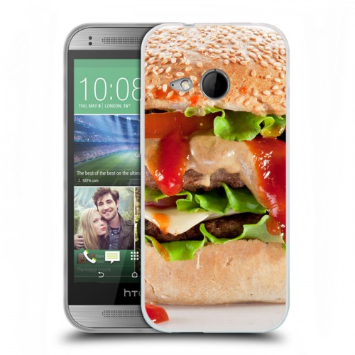 Дизайнерский пластиковый чехол для HTC One mini 2 Бургеры
